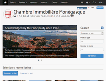 Tablet Screenshot of chambre-immo.monte-carlo.mc